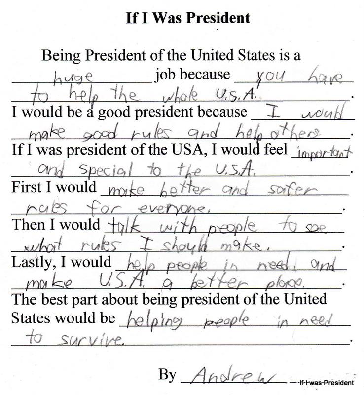 If i was class president essay